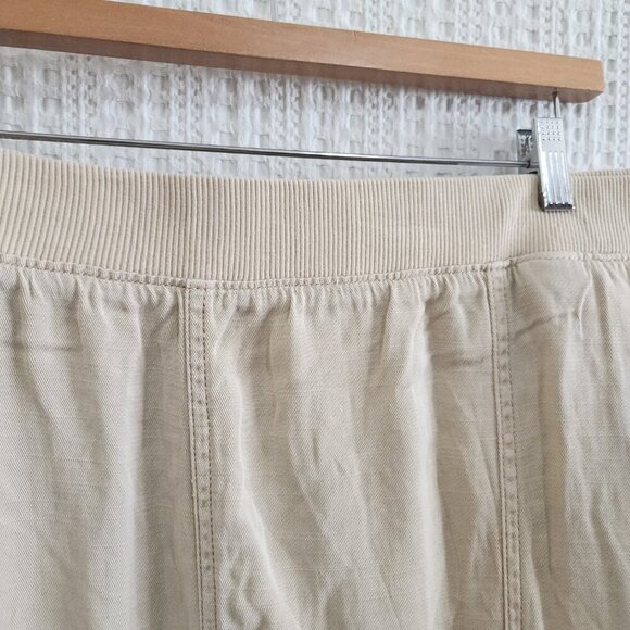 Sonoma Tapered Cropped Ultra Comfort Waistband Pull On Linen Blend Pants Size 3X - Picture 9 of 13